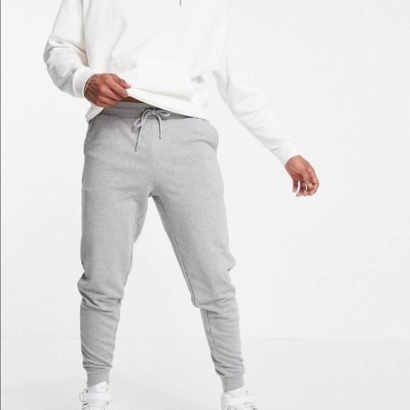 ASOS DESIGN organic tapered joggers in original package in grey marl size 3X - Picture 13 of 14